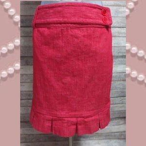 Etcetera Red Denim Skirt ❣️